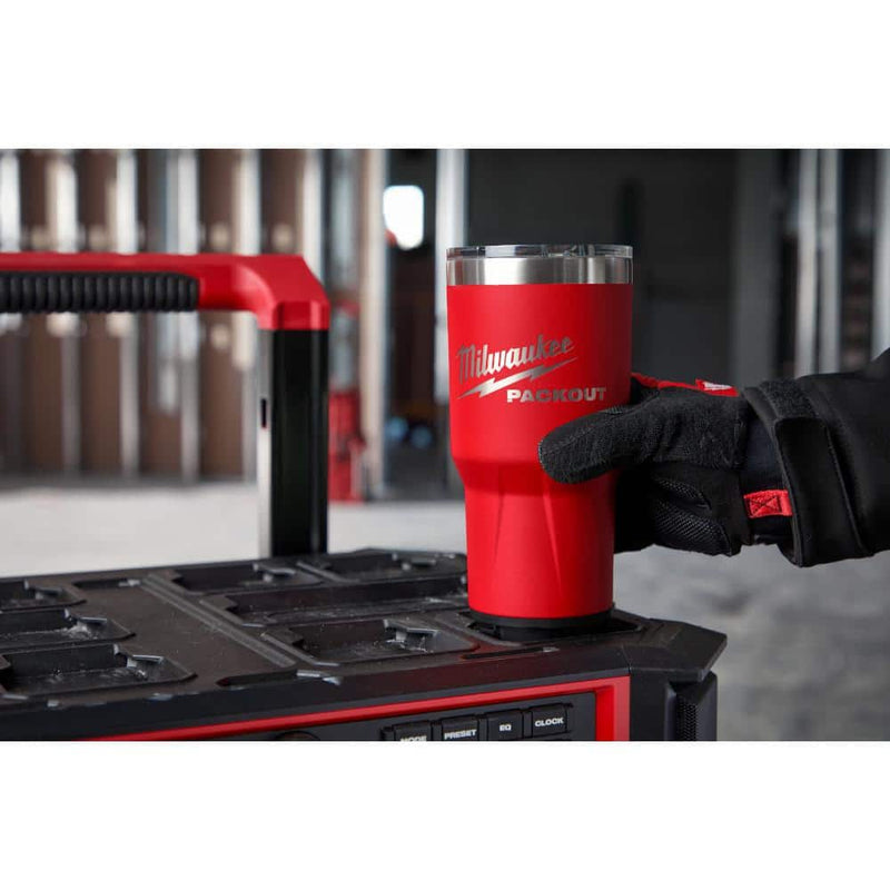 Milwaukee 48-22-8393R PACKOUT Red 30 oz. Tumbler