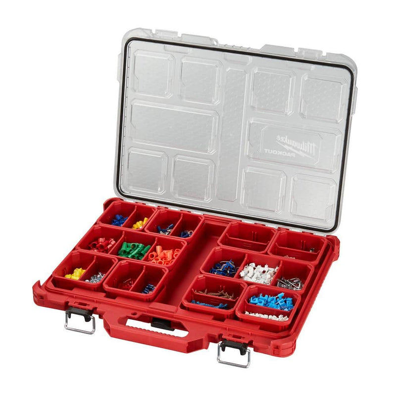 Milwaukee 48-22-8431 PACKOUT 11-Compartment Low-Profile Impact Resistant Portable Small Parts Organizer