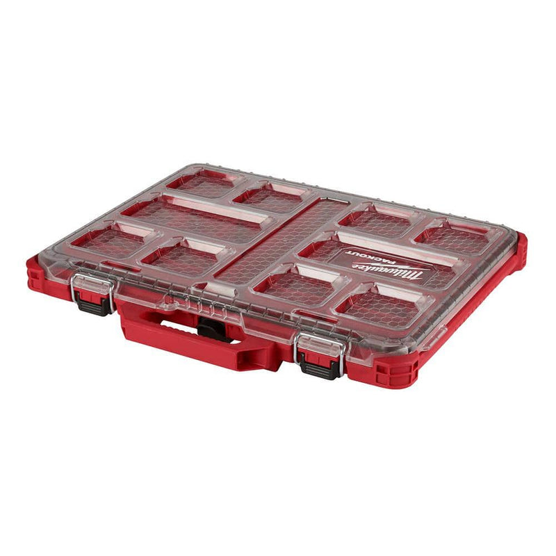 Milwaukee 48-22-8431 PACKOUT 11-Compartment Low-Profile Impact Resistant Portable Small Parts Organizer