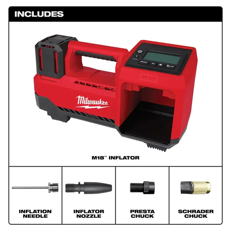 Milwaukee 2848-20 M18 18V Cordless Tire Inflator