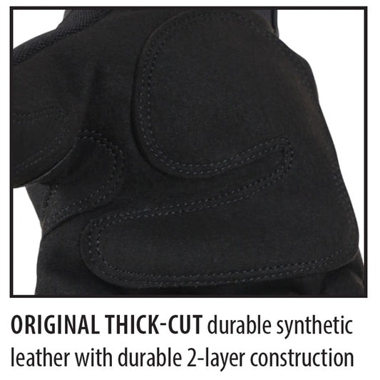 Black Stallion 99PLUS-BLK ToolHandz Plus Mechanics Gloves, Black
