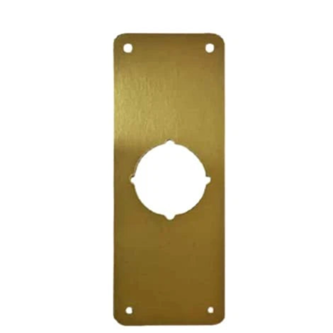Don-Jo RPK-109-605 Remodeler Plate, 3-1/2" x 9", Bright Brass