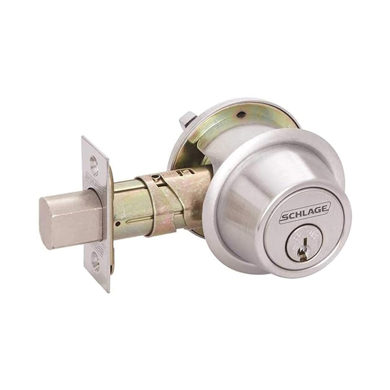 Schlage B560P 626 KA4 Grade 2 Deadbolt, Satin Chrome