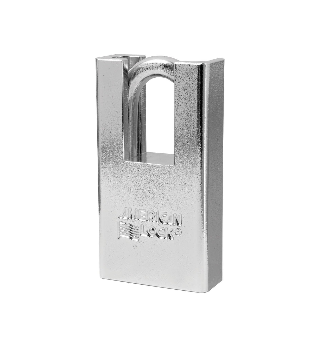 American Lock A5300D, 1-3/4" Solid Steel Body, Shrouded Shackle