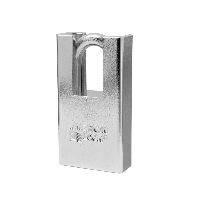 American Lock A5300D, 1-3/4” Solid Steel Body, Shrouded Shackle