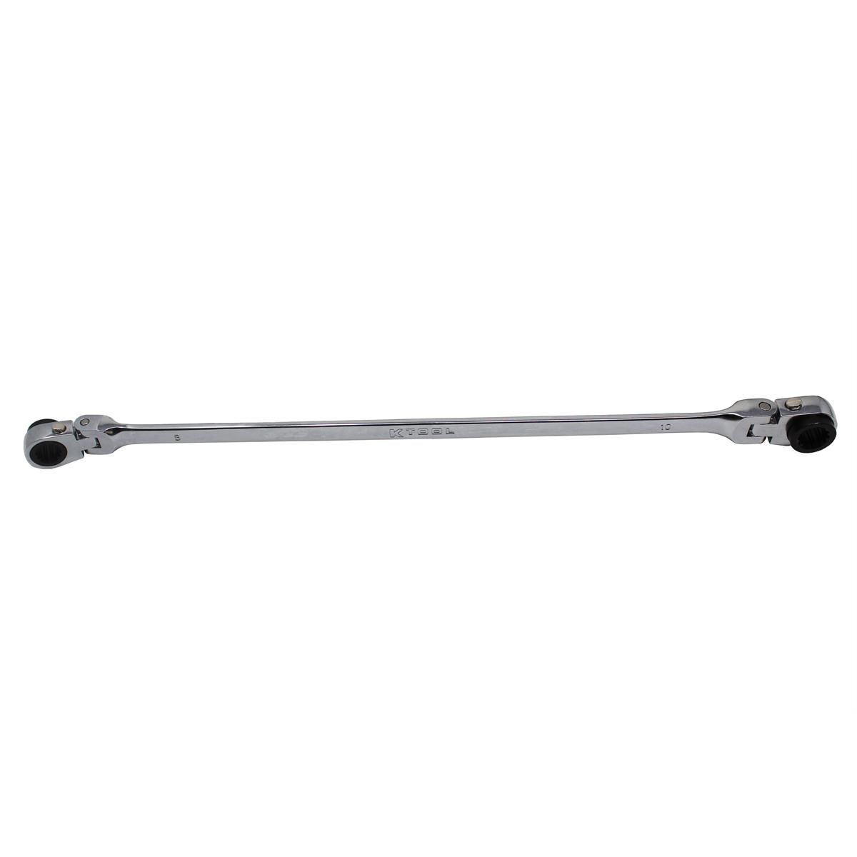 K Tool International XDDBM10 Metric Reversible Flex Head Ratcheting Wrench Set 90-Tooth (5-Piece)