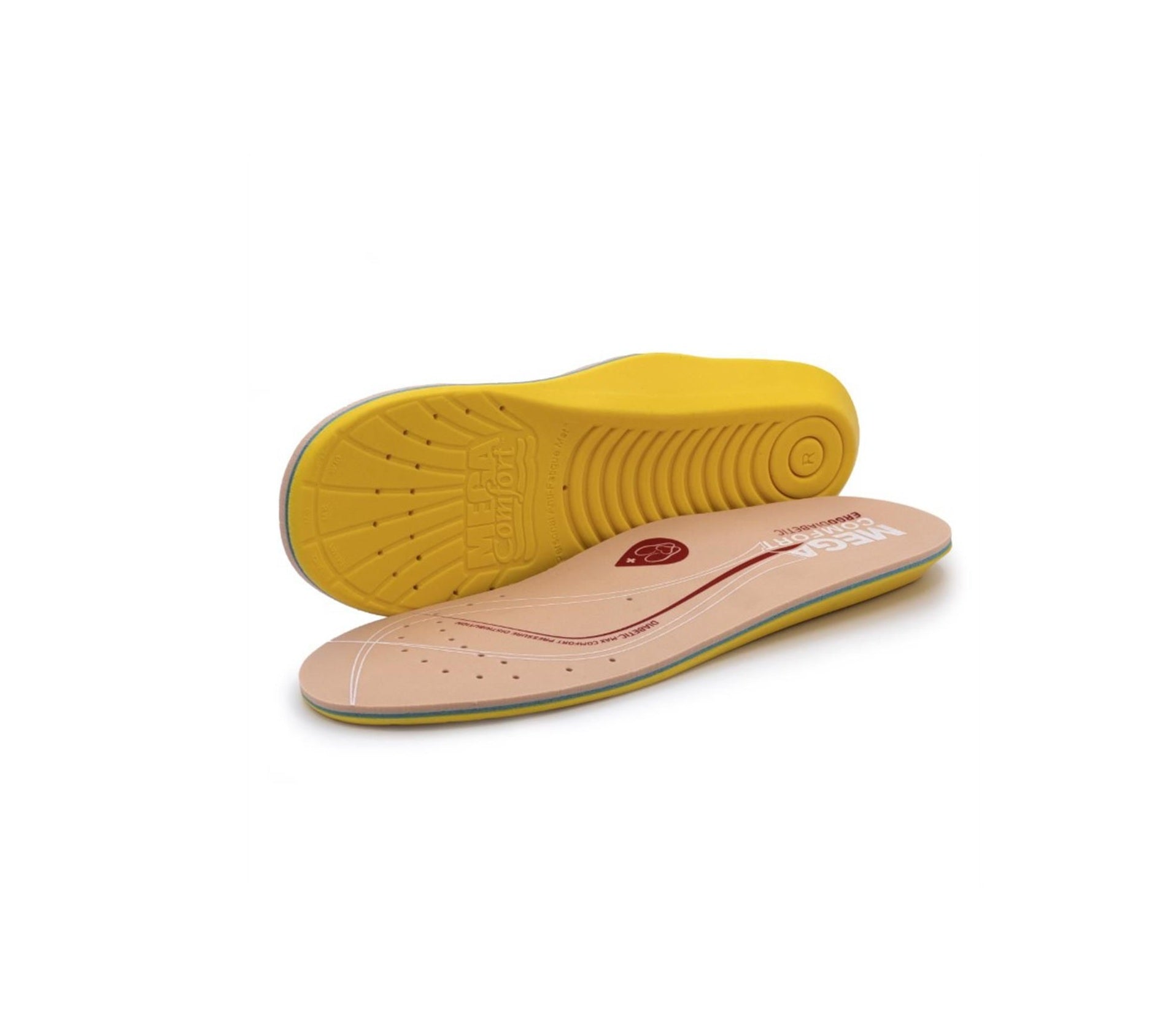 MEGA Comfort MCFMCDIAB Ergo Diabetic EVA Foam Top Layer Insoles