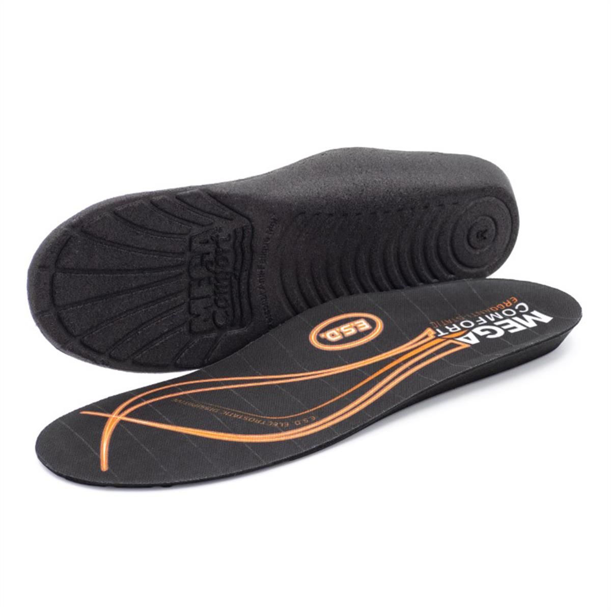 MEGA Comfort MCFMCESDTL Ergo Anti-Static Dual-Layer Memory Foam Insoles