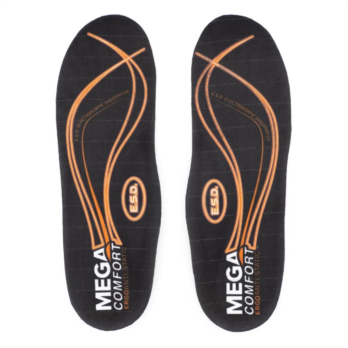 MEGA Comfort MCFMCESDTL Ergo Anti-Static Dual-Layer Memory Foam Insoles