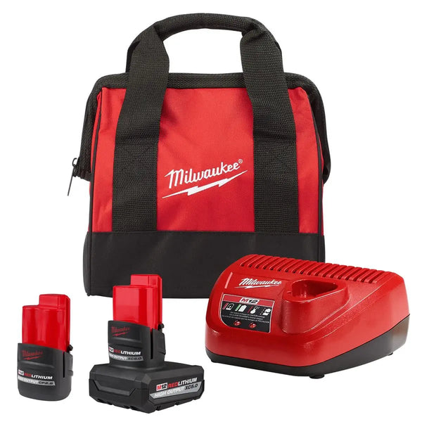 Milwaukee 48-59-2425P M12 12V REDLITHIUM High Output XC5.0/CP2.5 Starter Kit